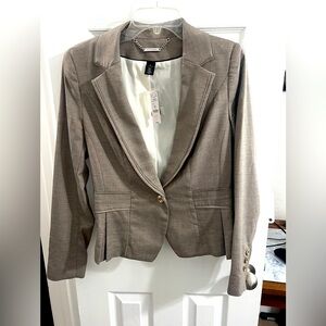 Grey White House Black Market blazer - size 10 NWT